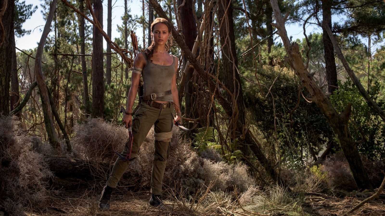 Alicia Vikander as Lara Croft in Tomb Raider (2018)